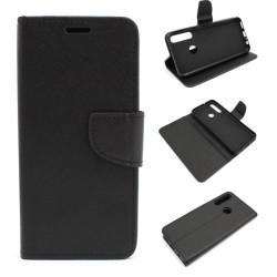 Etui Fancy Diary na telefon Huawei Y6P MED-L49 czarne