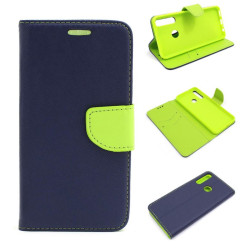 Etui Fancy Diary na telefon Huawei Y6P MED-L49 granatowe