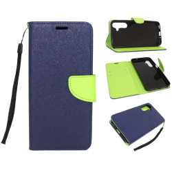 Etui Fancy Diary na telefon Samsung Galaxy M35 5G M356 granatowe