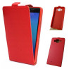Etui pionowe z klapką SLIM FLEX na telefon Microsoft Lumia 950 czerwone