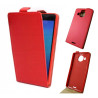 Etui pionowe z klapką SLIM FLEX na telefon Microsoft Lumia 950XL czerwone