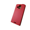 Etui pionowe z klapką SLIM FLEX na telefon Microsoft Lumia 950XL czerwone