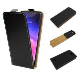 Etui pionowe z klapką SLIM FLEX na telefon Samsung Galaxy Note 2 N7100 czarne HQ