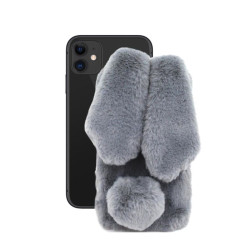 Etui Nakładka 3D RABBIT na telefon Apple iPhone 11 A2111 szare