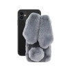 Etui Nakładka 3D RABBIT na telefon Apple iPhone 11 A2111 szare