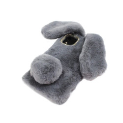 Etui Nakładka 3D RABBIT na telefon Apple iPhone 11 A2111 szare