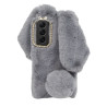 Etui Nakładka 3D RABBIT na telefon Samsung Galaxy S22 S901 szare