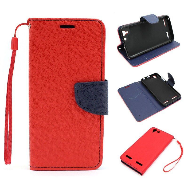 Etui Fancy Diary na telefon Lenovo Vibe K5 / Vibe K5+ / Lemon 3 czerwone