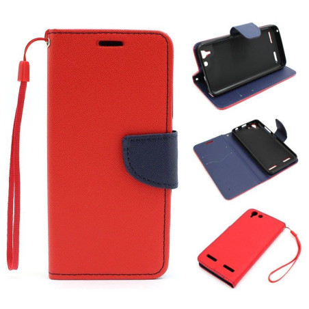 Etui Fancy Diary na telefon Lenovo Vibe K5 / Vibe K5+ / Lemon 3 czerwone