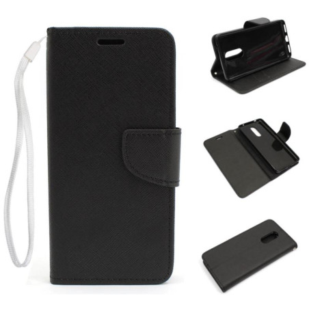 Etui Fancy Diary na telefon Lenovo K6 Note K53a48 czarne