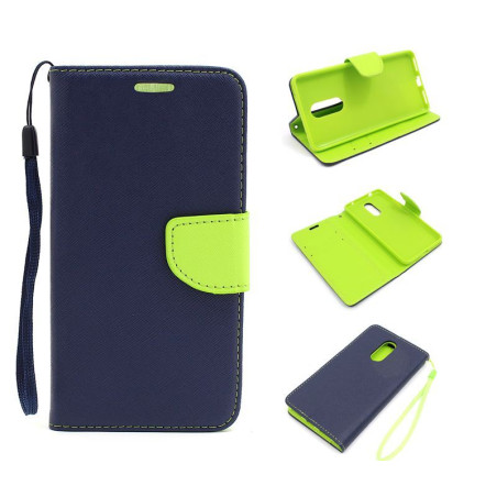 Etui Fancy Diary na telefon Lenovo K6 Note K53a48 granatowy