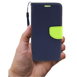 Etui Fancy Diary na telefon Lenovo K6 Note K53a48 granatowy