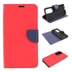 Etui Fancy Diary na telefon motorola edge 30 pro 5G / edge x30 / moto x30 5G czerwone