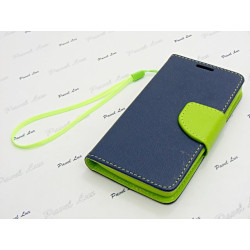 Etui Fancy Diary na telefon Lenovo A1000 Vibe A granatowy
