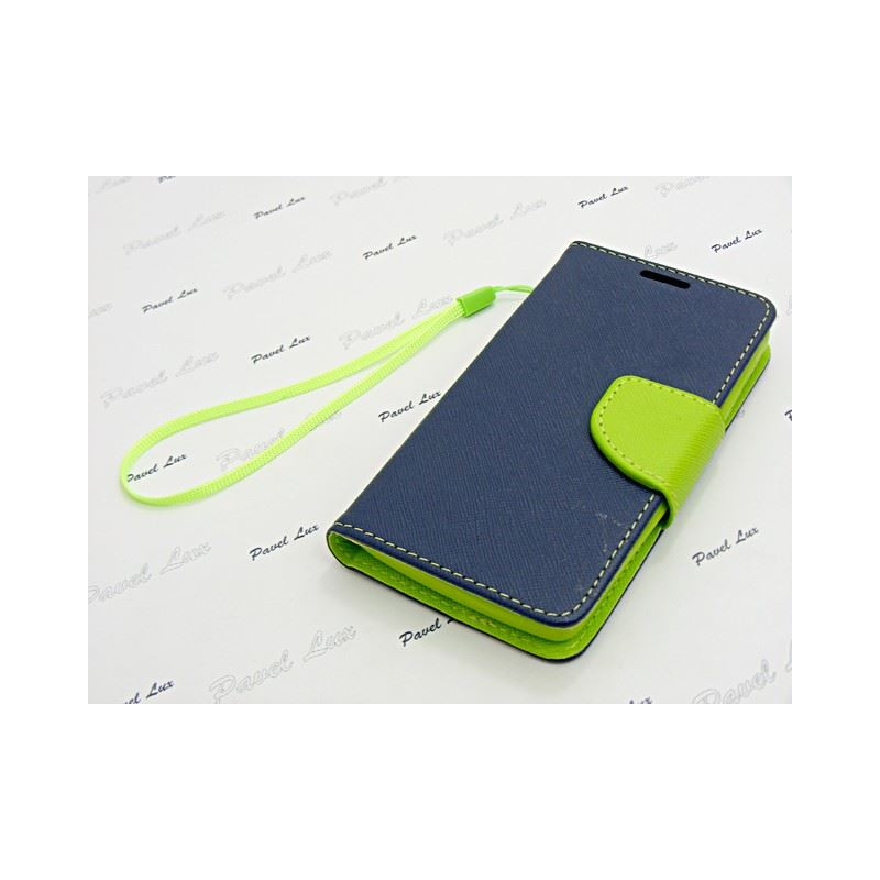Etui Fancy Diary na telefon Lenovo A1000 Vibe A granatowy