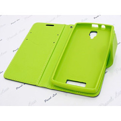 Etui Fancy Diary na telefon Lenovo A1000 Vibe A granatowy