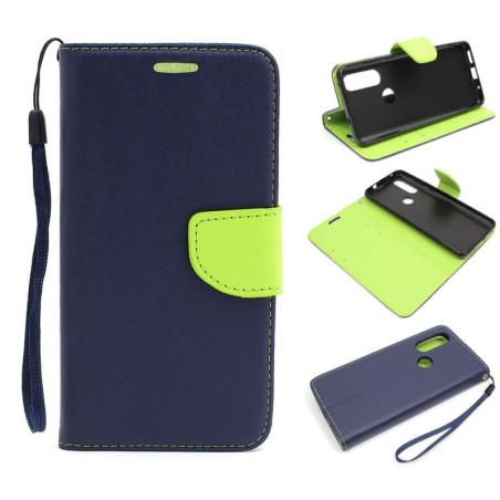 Etui Fancy Diary na telefon motorola one action XT2013 / p40 power granatowe