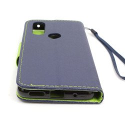 Etui Fancy Diary na telefon motorola one action XT2013 / p40 power granatowe