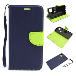 Etui Fancy Diary na telefon Motorola Moto G 5G XT2113 granatowe