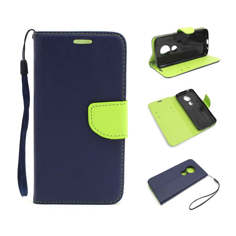 Etui Fancy Diary na telefon motorola moto e5 / g6 play / e (5th gen.) granatowe