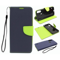 Etui Fancy Diary na telefon motorola moto e7 / e7i power granatowe