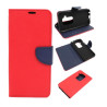 Etui Fancy Diary na telefon motorola one zoom XT2010 czerwone