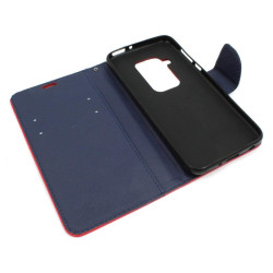 Etui Fancy Diary na telefon motorola one zoom XT2010 czerwone