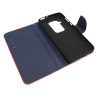 Etui Fancy Diary na telefon motorola one zoom XT2010 czerwone