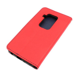 Etui Fancy Diary na telefon motorola one zoom XT2010 czerwone