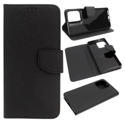 Etui Fancy Diary na telefon motorola moto g75 5G XT2437 czarne