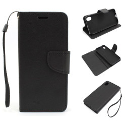 Etui Fancy Diary do telefonu Motorola Moto E6 XT2005 czarne