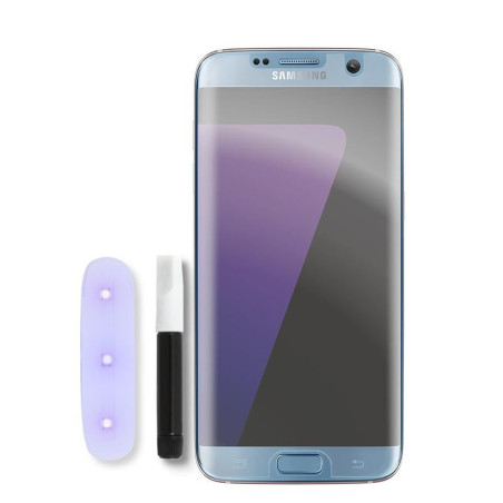 9H SZKŁO hartowane na telefon Samsung Galaxy S7 Edge G935 UV + lampa bezbarwne