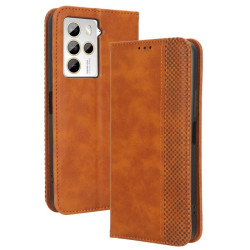 Etui Smart Retro na telefon HTC U23 Pro 5G 99HATM006-00 99HATM007-00 brązowe