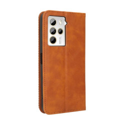 Etui Smart Retro na telefon HTC U23 Pro 5G 99HATM006-00 99HATM007-00 brązowe