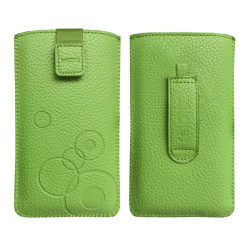 Etui kieszonka DEKO HQ rozmiar 14 wsuwka na telefon zielony pokrowiec do paska na smycz