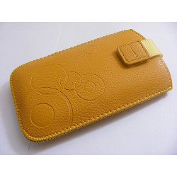 Etui kieszonka DEKO HQ rozmiar 13 wsuwka na telefon karmelowy pokrowiec do paska na smycz