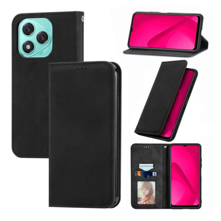 Etui Smart Retro na telefon Honor 400 Lite 5G ABR-NX1 czarne