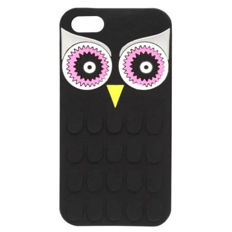 Etui Nakładka 3D na telefon Apple iPhone 5 A1428 / 5S A1453 / SE A1723 Sowa czarne