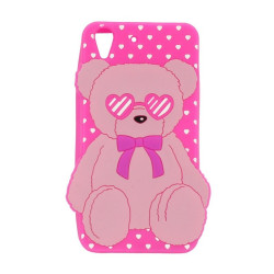 Etui Nakładka 3D Love Bear do telefonu Huawei Y6 II / Honor 5A różowe