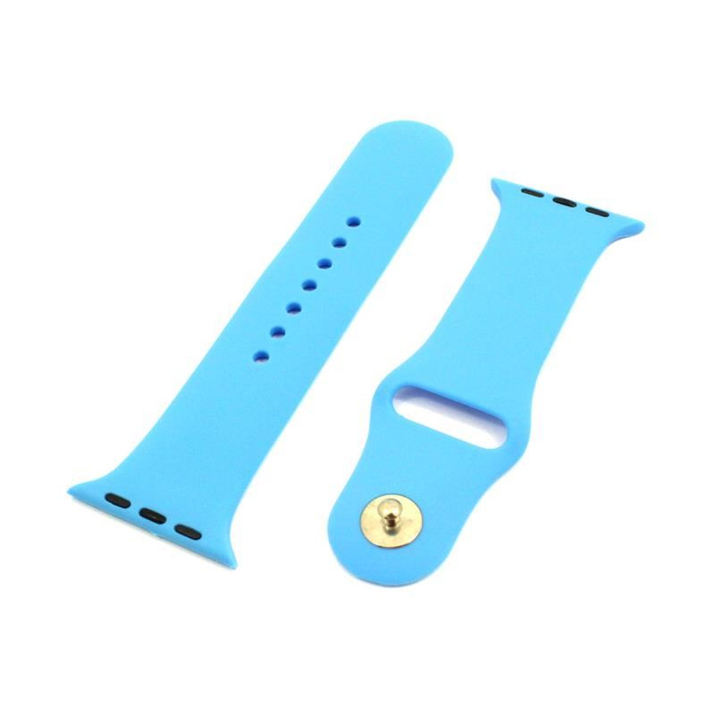 Pasek Silikonowy / Opaska do smartwatch Apple Watch 2 3 4 5 6 SE 42mm 44mm jasnoniebieski 4