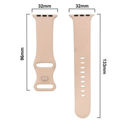 Pasek Silikonowy / Opaska do smartwatch Apple Watch 2 3 4 5 6 SE 38mm 40mm różowy