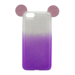 Etui Nakładka 3D dla dziecka na telefon Huawei Y5 2018 DRA-L21 / Y5 Prime DRA-L02 MICKEY fioletowe
