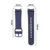 Pasek Silikonowy / Opaska do smartwatch Samsung Galaxy Watch 5 / 4 40 mm / 44 mm granatowy