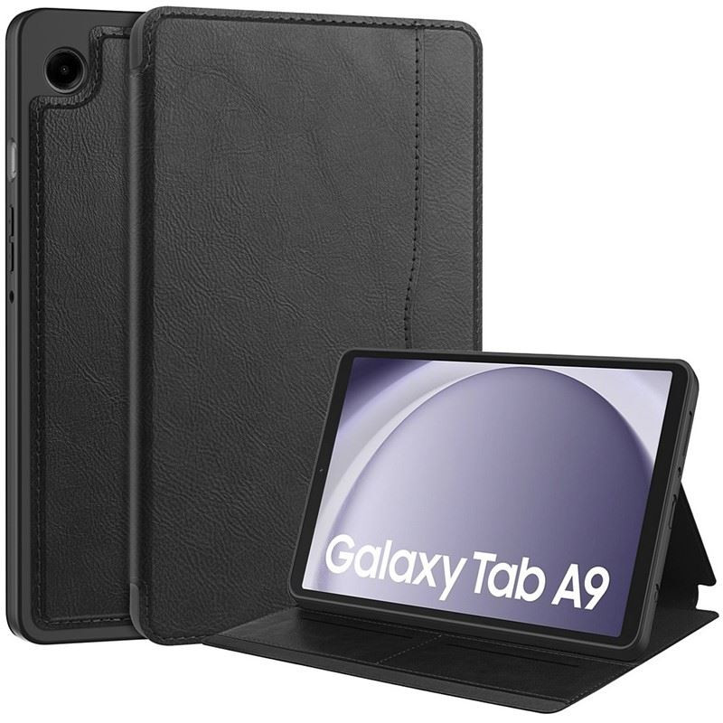 ETUI LEATHER CASE PEN na tablet Samsung Galaxy Tab A9 LTE X115 WiFi X110 8.7 cali czarne z miejscem na rysik
