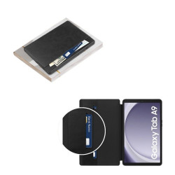 ETUI LEATHER CASE PEN na tablet Samsung Galaxy Tab A9 LTE X115 WiFi X110 8.7 cali czarne z miejscem na rysik