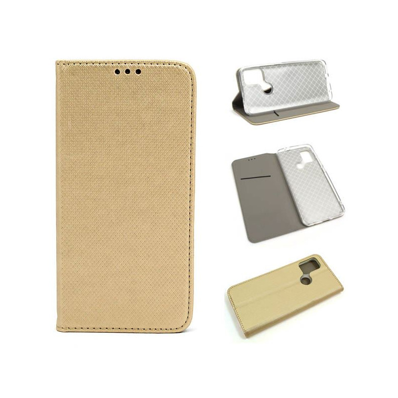 Etui Smart Magnet na telefon motorola moto g10 / g20 / g30 / g10 power złote
