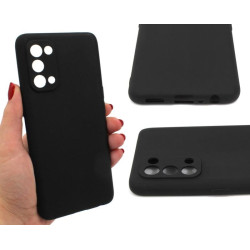 Etui Jelly Case na telefon OPPO Reno 5 4G / 5G / 5K czarne MATT