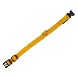 Obroża LED żółta S 34-42cm - widoczność po zmroku
