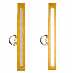 Obroża LED żółta S 34-42cm - widoczność po zmroku