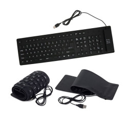 Klawiatura silikonowa gumowa na USB 109 klawiszy z klawiaturą numeryczną